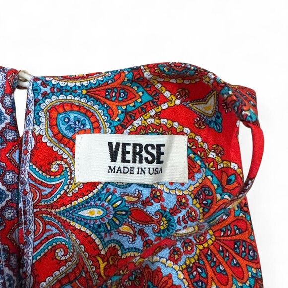 Vintage Red Paisley Tank- Y2K- Made in USA - Size Small - Picture 5 of 6